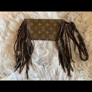 Authentic custom repurposed Wristlet